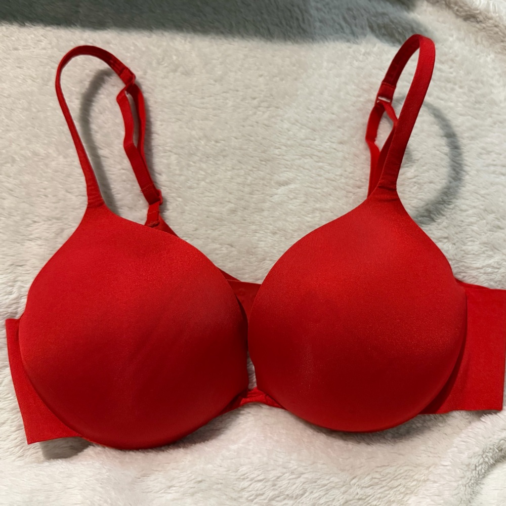 Skims ultimate teardrop push-up bra in cayenne